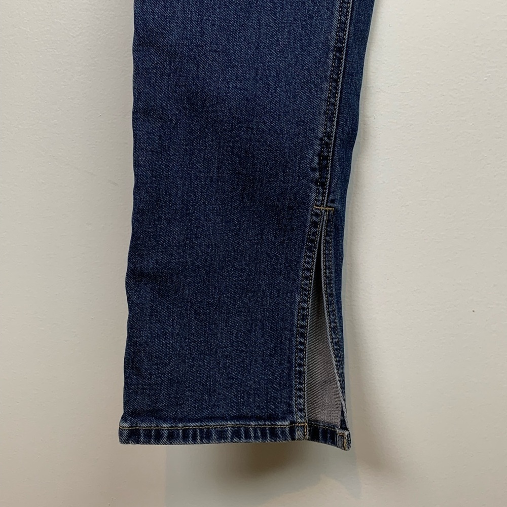 NWT Everlane Jeans Cheeky Split Hem High Rise Size 29 Regular 32” Length Blue - Picture 2 of 14